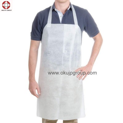 Custom Kitchen Restaurant Household BBQ Grill Personalised Non Woven Disposable Apron Printed Adult Bibs